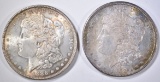 1886 & 1902-O MORGAN DOLLARS  CH BU COLOR