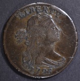 1796 DRAPED BUST LARGE CENT  XF LIGHT MARKS OBV