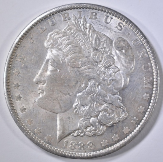 1888-O MORGAN DOLLAR, CH BU