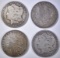 4-CIRC MORGAN DOLLARS: