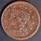 1853 LARGE CENT XF/AU