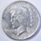 1921 PEACE DOLLAR  AU  CLEANED