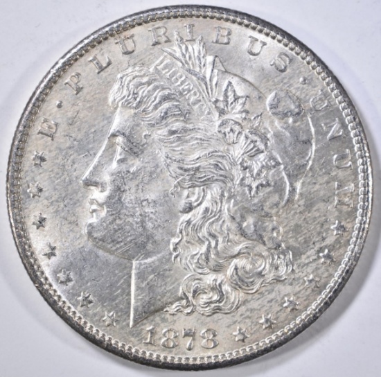 1878-S MORGAN DOLLAR, AU/BU