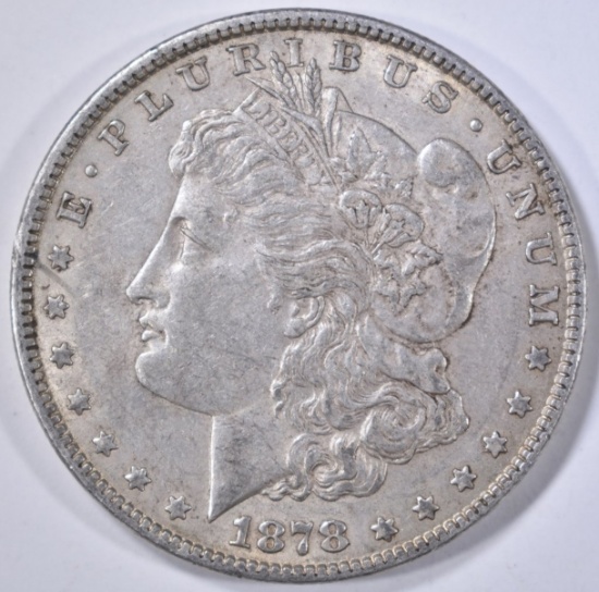 1878 7TF MORGAN DOLLAR, AU