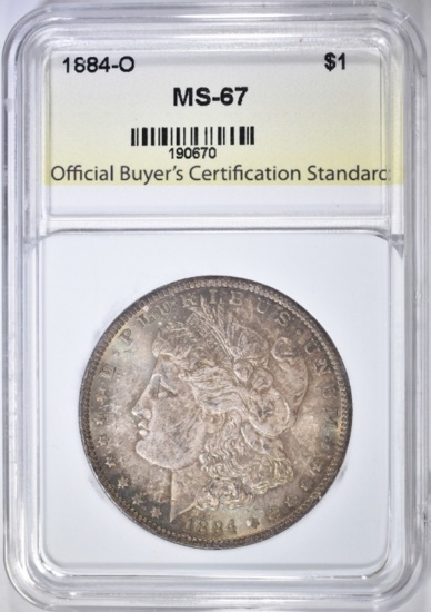 1884-O MORGAN DOLLAR  OBCS SUPERB GEM