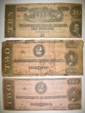 2-$2.00 & 1-$10.00 CONFEDERATE CURRENCY
