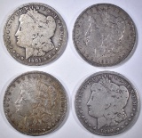 4-CIRC MORGAN DOLLARS: