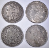 4-CIRC MORGAN DOLLARS: