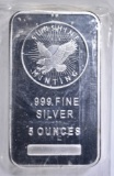 FIVE OUNCE .999 SILVER BAR