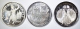 3-MARDIS GRAS SILVER DOUBLOONS