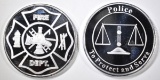 POLICE & FIRE 1-OUNCE .999 SILVER ROUNDS