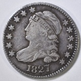 1827 BUST DIME VF