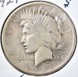 1921 PEACE DOLLAR VG/FINE