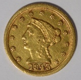 1843-C $2.5 GOLD LIBERTY XF