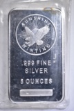 FIVE OUNCE .999 SILVER BAR