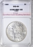 1899 MORGAN DOLLAR CCGS CH BU