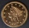 1907 $2.5 GOLD LIBERTY  BU  PL