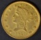 1861 $10 GOLD CLARK & GRUBER  CH ORIG  AU/UNC