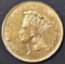 1856-S $3.00 GOLD AU+