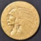 1911-D $5.00 GOLD INDIAN AU KEY DATE