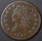 1812 LARGE CENT F/VF