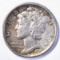 1919-D MERCURY DIME CH AU OLD ALBUM TONE