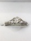 14K WHITE GOLD DIAMOND RING SIZE 6