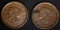 2 - 1854 LARGE CENTS,  XF