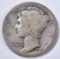 1916-D MERCURY DIME, GOOD KEY DATE