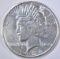 1934-S PEACE DOLLAR, CH AU