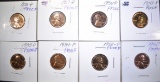 8 PROOF LINCOLN CENTS