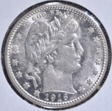 1916-D BARBER QUARTER AU/BU