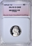 1979-S T-2 JEFF. NICKEL, WHSG PERFECT GEM PR DCAM