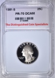 1981-S WASH. QTR, TDCS PERFECT GEM PR DCAM