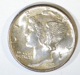 1937 MERCURY DIME  GEM BU FSB