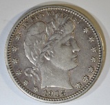 1915-S BARBER QUARTER  CH AU