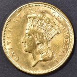1856 $3.00 GOLD CH BU