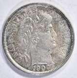 1900 BARBER DIME  CH BU