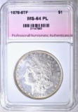 1878 8TF MORGAN DOLLAR, PNA CH/ GEM BU PL