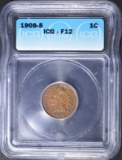 1908-S INDIAN CENT ICG F-12