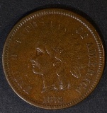 1872 INDIAN CENT  XF+