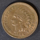1862 INDIAN CENT  ORIGINAL AU/UNC