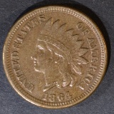 1864 CN INDIAN CENT  ORIGINAL AU++