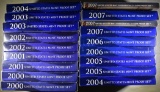 2-EACH 2000-2007 U.S. PROOF SETS