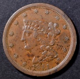 1851 HALF CENT XF