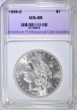 1898-S MORGAN DOLLAR, APCG GEM BU