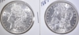 1896 & 1887 BU MORGAN DOLLARS