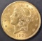 1906 $20 GOLD LIBERTY CH BU FLASHY