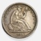 1867-S SEATED HALF DOLLAR ORIG AU