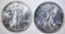 1994 & 95 AMERICAN SILVER EAGLES